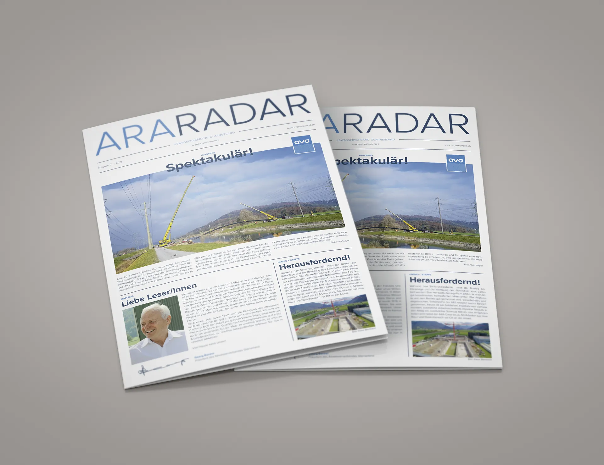 Informationsflyer Ausgabe 1-2019 der ARA Glarnerland