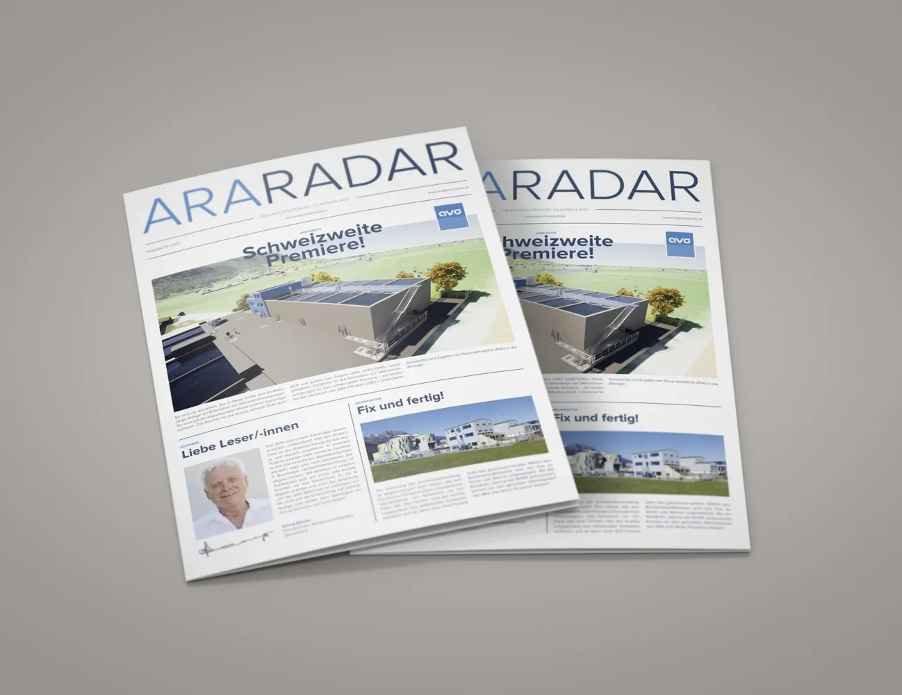 Informationsflyer Ausgabe 1-2021 der ARA Glarnerland