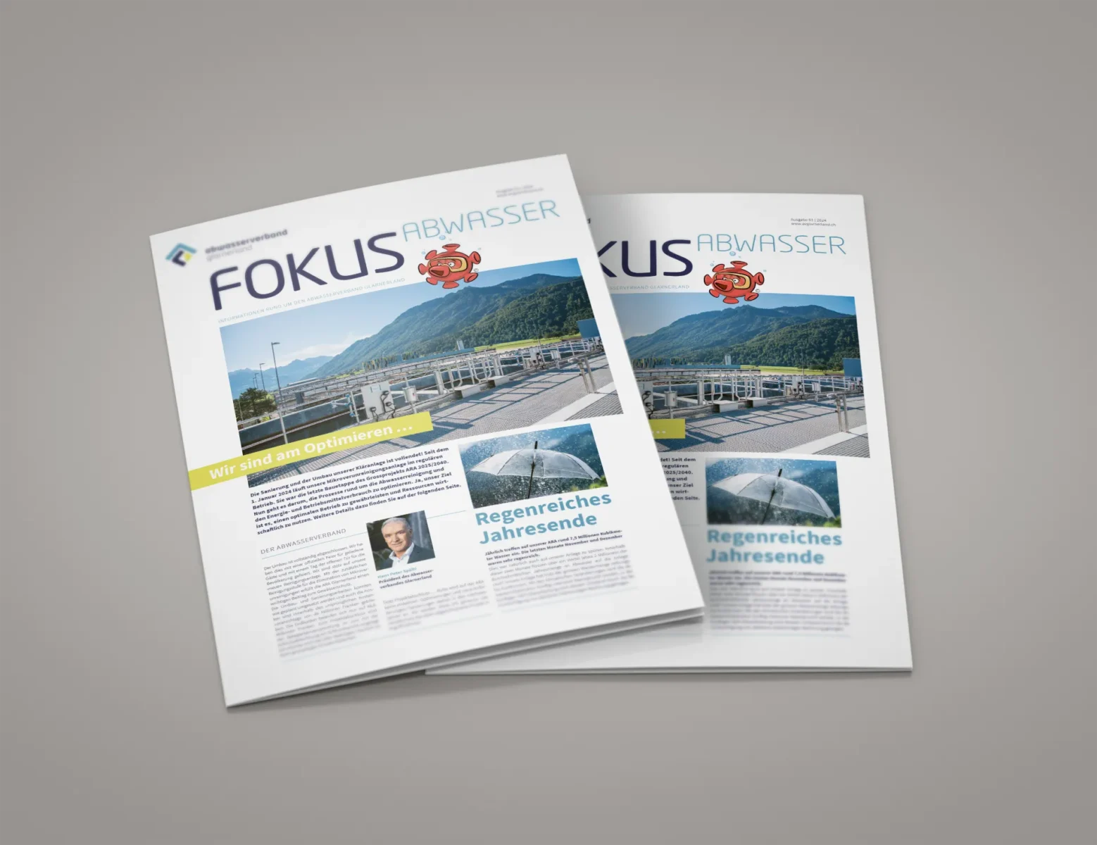 Informationsbroschüre "Fokus Abwasser" der ARA Glarnerland